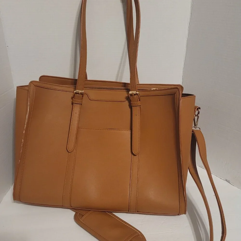 Lovelook Laptop Bag for Women Lightweight PU Laptop Tote Bag, Large Capacity...